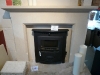 Bathstone showroom fireplace supplied by us