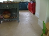 Honed and chipped flooring