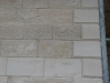 Marnhull quoins string course and coursed guillotined stone